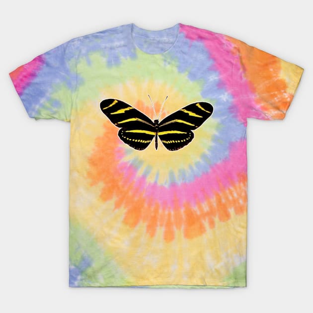 🦋 Zebra Longwing (Heliconius charithonia) Bold Butterfly T-Shirt by Pixoplanet